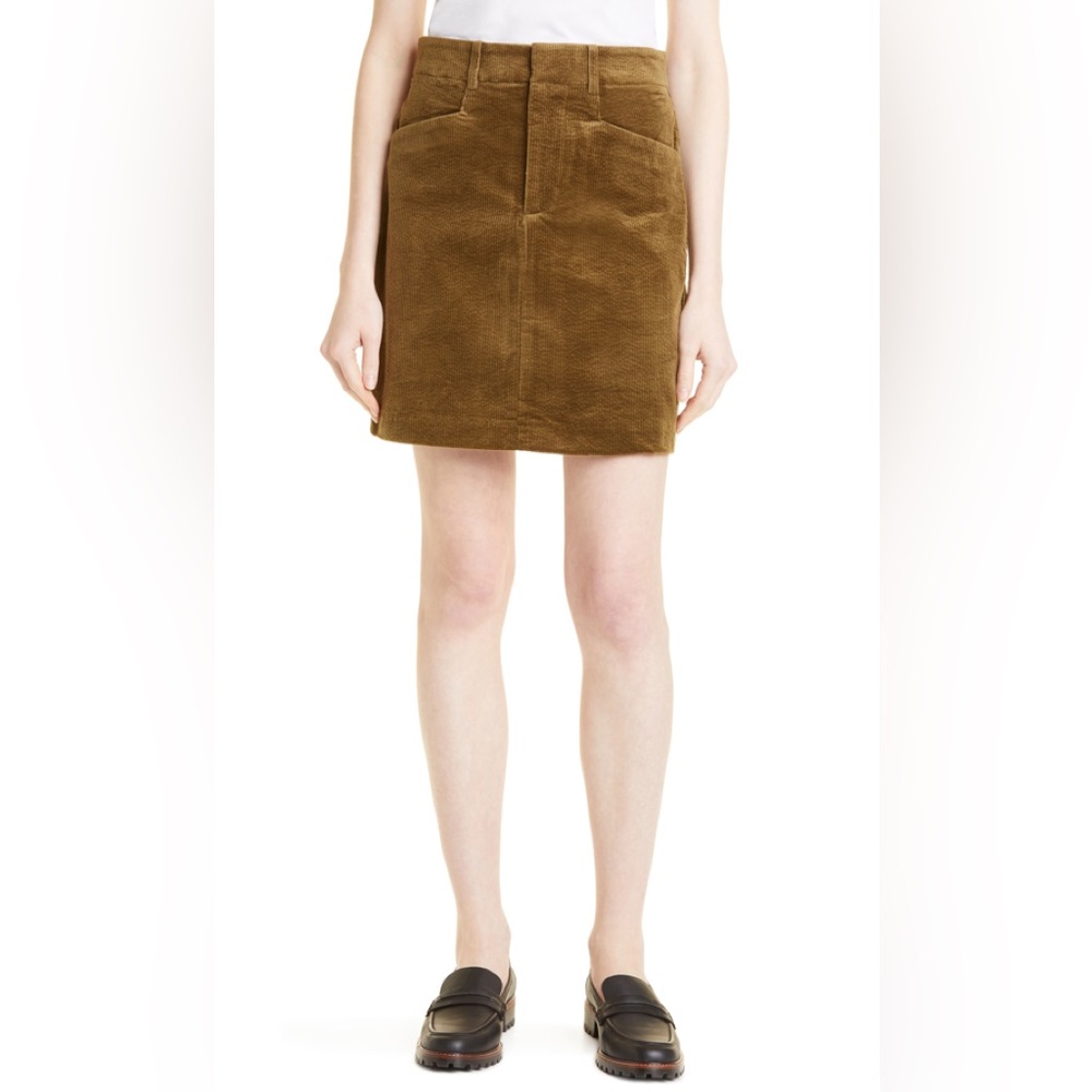 Samsoe Samsoe Moonstone Stretch Organic Cotton Corduroy Skirt NWT